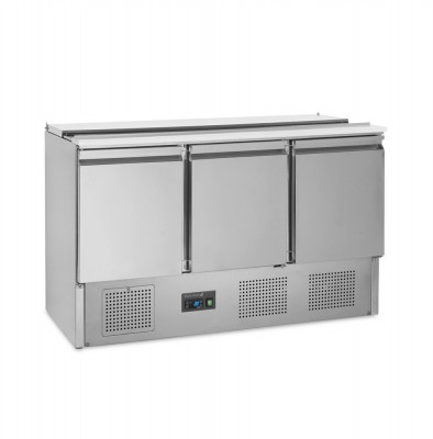 Saladeta 3 dveře nerez TEFCOLD GS365 - Chladicí a Mrazicí zařízení - Chladicí zařízení - Chladicí skříně - plné dveře