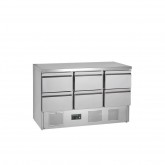 Saladeta 6 zásuvek nerez TEFCOLD GS365ST/6 Drawers - Chladicí a Mrazicí zařízení - Chladicí zařízení