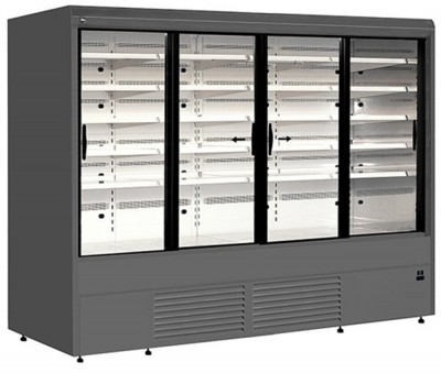 Chladicí vitrína přístěnná, posuv. dveře Juka Varna 250/80 DP - Chladicí a Mrazicí zařízení - Prodejní vitríny - Vitríny přístěnné