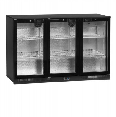Minibar prosklené křídlové dveře, černá TEFCOLD DB301H-3 - Chladicí a Mrazicí zařízení - Chladicí a mrazicí boxy - Chladicí a mrazicí boxy