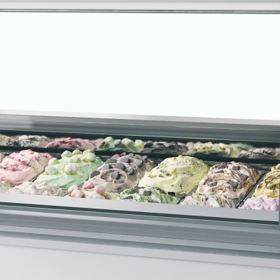 Distributor kopečkové zmrzliny TEFCOLD MILLENNIUM LX24 - Chladicí a Mrazicí zařízení - Prodejní vitríny - Distributory zmrzliny