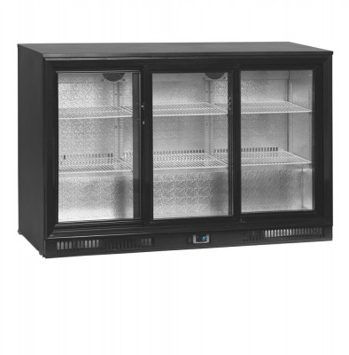 Minibar prosklené křídlové dveře, černá TEFCOLD DB301S-3 - Chladicí a Mrazicí zařízení - Chladicí a mrazicí boxy - Chladicí a mrazicí boxy