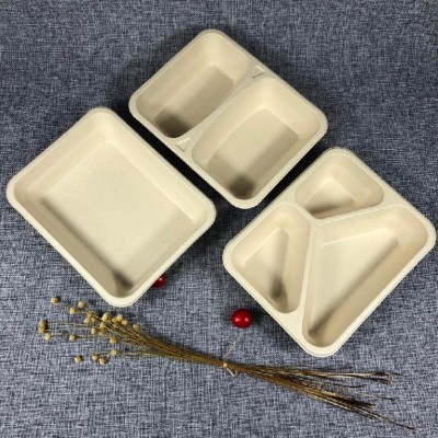 Miska zatavovací 1D cukrová třtina 227x178x48mm, bal.50ks - Eko jednorázové nádobí a obaly - Bagasse Menuboxy z cukrové třtiny