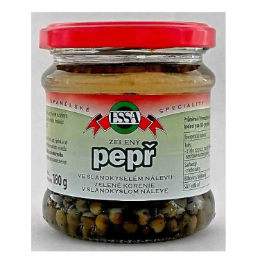 Pepř zelený v nálevu 180g - - Koření - Jednodruhové koření