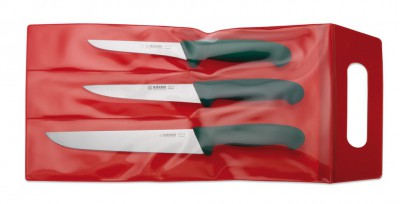 Souprava nožů řeznická Giesser 3555 - Nože, Ocílky, Rukavice, Zástěry - Giesser - Souprava nožů, pouzdra