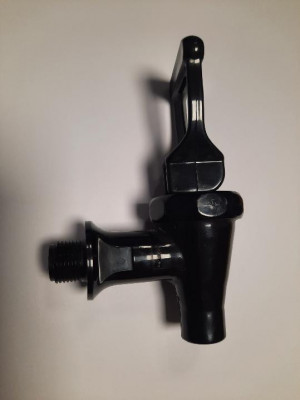 Výpustný kohout s horní pákou -plast černý 3/8“ - Termoporty Termosy - Termovárnice