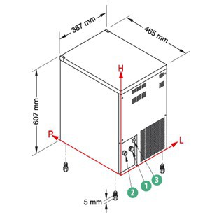 Výrobník ledu NTF SL 50-W - Chladicí a Mrazicí zařízení - Výrobníky ledu