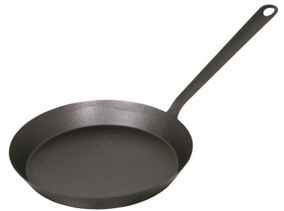 Pánev černá ocel economic Ø26cm, v=4cm, hmotnost 0,70kg - Hrnce, Pekáče, Pánve - Pánve - Pánve ocelové a kované