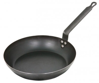 Pánev černá ocel PADERNO Ø32cm, hmotnost 1,20kg - Hrnce, Pekáče, Pánve - Pánve - Pánve ocelové a kované