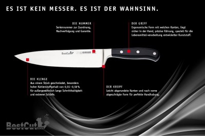Nůž na zeleninu BestCut Giesser 8640-10 - Nože, Ocílky, Rukavice, Zástěry - Giesser - BestCut