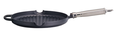 Pánev litonová grilovací kulatá 25cm Ronneby Bruk - Hrnce, Pekáče, Pánve - Pánve - Pánve litinové