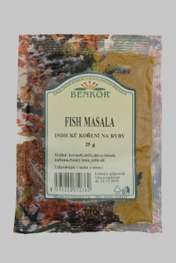 Fish masala 25g Indická směs na ryby - - Koření - Kořenící směsi - Kořenící směsi do 100g