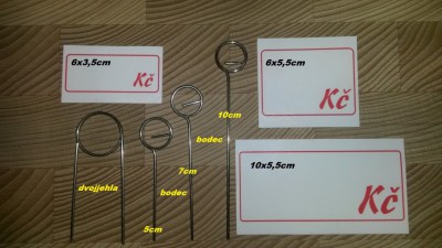 Držák na cenovky BODEC JEHLA 100 mm - Cenovky - Držáky cenovek