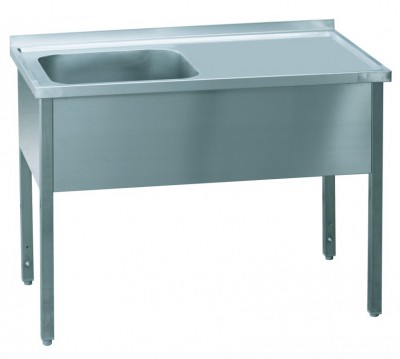 Stůl pracovní jednodřez MSJOP 180x70x90 - Baterie, Dřezy - Dřezy nástěnné a stolové - Dřezy stolové 70