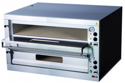 Pizza pec dvoupatrová E 18  (REDFOX) - Pizza pece Hnětače - Pizza pece - Dvoupatrové