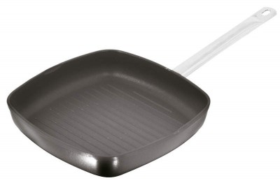 Pánev grilovací rýhovaná (280x280 mm, 1,40 kg) - Hrnce, Pekáče, Pánve - Pánve - Pánve grilovaci, na lívance a palačinky