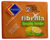 Abrazívní houbička Fibrilla limone - Sanitace a hygiena - Stěrky a násady