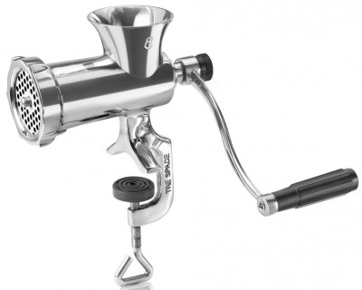 Nerezový ruční mlýnek na maso č.8 TC-8 INOX Tre Spade - Mlýnky na maso, Řezačky masa - Mlýnky na maso ruční - Mlýnky na maso Tre Spade