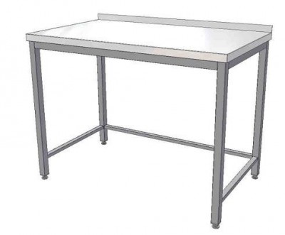 Nerezový pracovní stůl s trnoží 700x600x850 - Nerezové pracovní stoly - Pracovní stoly - Pracovní stoly hloubky 600