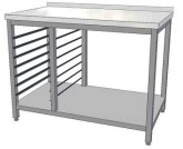 Nerezový pracovní stůl se vsuny na GN nebo tácy 1100x600x850 - Nerezové pracovní stoly - Pracovní stoly