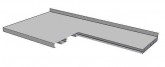 Pracovní deska celonerezová 1500x600 - Nerezové pracovní stoly - Pracovní desky
