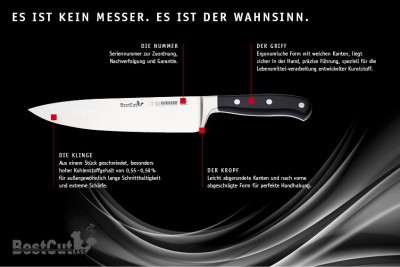 Nůž na chléb BestCut Giesser 8670w 20 - Nože, Ocílky, Rukavice, Zástěry - Giesser - BestCut