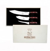 Exkluzivní sada nožů Premium Cut - Rocking Chefs, G-1999/3 RC - Nože, Ocílky, Rukavice, Zástěry - Giesser