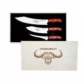 Exkluzivní sada nožů Premium Cut - Red Diamond, G-1999/3 RD - Nože, Ocílky, Rukavice, Zástěry - Giesser