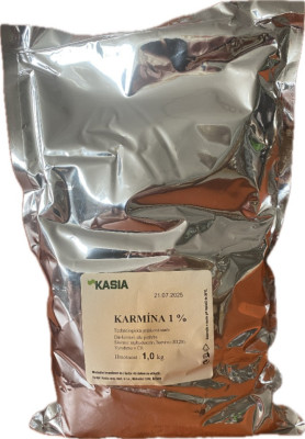 Karmína 1% 1kg - - Koření - Směsi pro masnou výrobu - Nástřiky na šunku, kutrovací přípravky a jiné