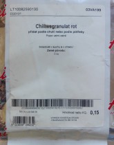 Almi Chilliesgranulat rot 0,25kg - chilli granulát - - Koření - Směsi pro masnou výrobu