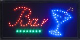 Securit® Barevná světelná LED tabule BAR s plastovým rámem, černá 480x240mm - Barový, restaurační servis a hotelové doplňky - LED nabídkové tabule