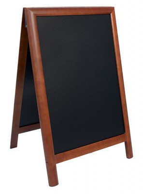 Securit® Nabídková stojanová tabule Duplo Sandwich 55x85cm tmavě hnědá - Barový, restaurační servis a hotelové doplňky - Nabídkové tabule Áčkové