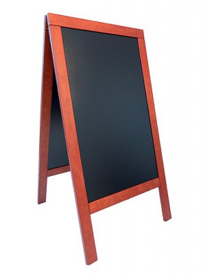 Securit® Nabídková stojanová tabule Duplo Sandwich 70x135cm mahagon - Barový, restaurační servis a hotelové doplňky - Nabídkové tabule Áčkové