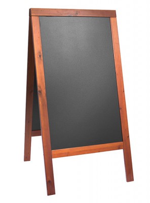 Securit® Nabídková stojanová tabule Woody Sandwich 70x125cm mahagon - Barový, restaurační servis a hotelové doplňky - Nabídkové tabule Áčkové