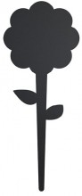 Securit® Silhouette Zapichovací popisovací tabulky tvaru Květina, 5ks + popisovač bílý - Barový, restaurační servis a hotelové doplňky - Zapichovací popisovací tabulky - cenovky