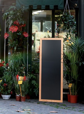 Securit® Nabídková nástěnná tabule LONG 56x100cm teak - Barový, restaurační servis a hotelové doplňky - Nabídkové tabule nástěnné