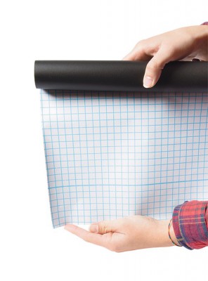 Securit® Obdélníková samolepící fólie 100x45 cm k použití popisovačů - Barový, restaurační servis a hotelové doplňky - Nalepovací popisovací tabule