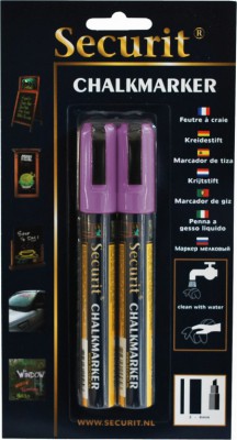 Securit® Tekutý křídový popisovač 2-6mm, sada 2ks fialový - Barový, restaurační servis a hotelové doplňky - Popisovače na tabuli a sklo - Popisovače 2-6mm