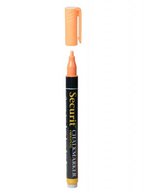 Securit® Tekutý křídový popisovač 1-2mm oranžový - Barový, restaurační servis a hotelové doplňky - Popisovače na tabuli a sklo - Popisovače 1-2mm
