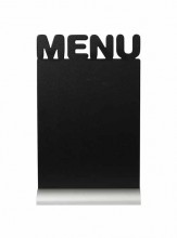 Securit® Stolní popisovací tabule MENU s popisovačem, hliníkový stojánek - Barový, restaurační servis a hotelové doplňky - Nabídkové tabule stolní