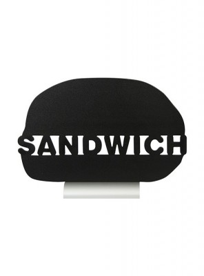 Securit® Stolní popisovací tabule SANDWICH s popisovačem, hliníkový stojánek - Barový, restaurační servis a hotelové doplňky - Nabídkové tabule stolní - Tabulka s motivy s hliníkovým podstavcem