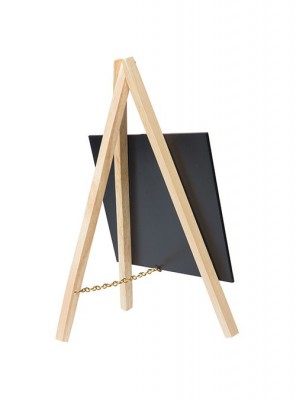 Securit® Stolní stojánek s popisovací tabulkou MINI 15x24cm (1ks),Přírodní - Barový, restaurační servis a hotelové doplňky - Nabídkové tabule stolní - Popisovací tabulky na stojanu
