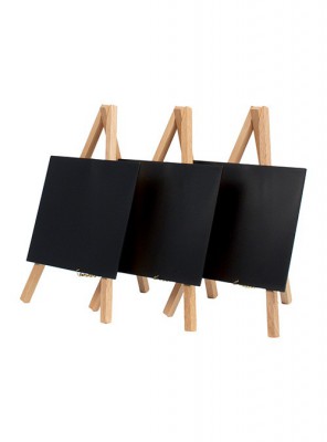Securit® Stolní stojánek s popisovací tabulkou MINI 15x24cm (3ks),Přírodní - Barový, restaurační servis a hotelové doplňky - Nabídkové tabule stolní - Popisovací tabulky na stojanu