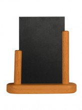 Securit® Stolní stojánek s popisovací tabulkou malý,Teak - Barový, restaurační servis a hotelové doplňky - Nabídkové tabule stolní