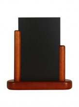 Securit® Stolní stojánek s popisovací tabulkou malý, mahagon - Barový, restaurační servis a hotelové doplňky - Nabídkové tabule stolní