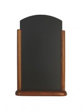 Securit® Stolní stojánek s popisovací tabulkou velký, tmavě hnědá - Barový, restaurační servis a hotelové doplňky - Nabídkové tabule stolní