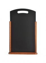 Securit® Stolní popisovací tabulka s madlem 35x53 cm, tmavě hnědá - Barový, restaurační servis a hotelové doplňky - Nabídkové tabule stolní