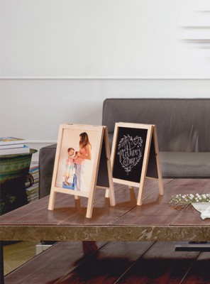 Securit® 1 stojánek s popisovací tabulkou 15x24cm, lakovaný Plain - Barový, restaurační servis a hotelové doplňky - Nabídkové tabule Áčkové