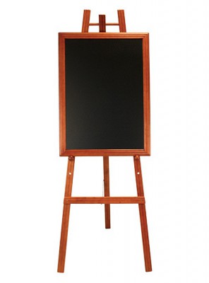 Securit® Dřevěný třínohý stojan 70x165 cm, mahagon - Barový, restaurační servis a hotelové doplňky - Nabídkové tabule Áčkové