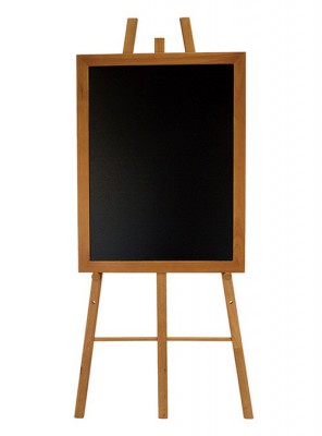 Securit® Dřevěný třínohý stojan 70x165 cm, teak - Barový, restaurační servis a hotelové doplňky - Nabídkové tabule Áčkové